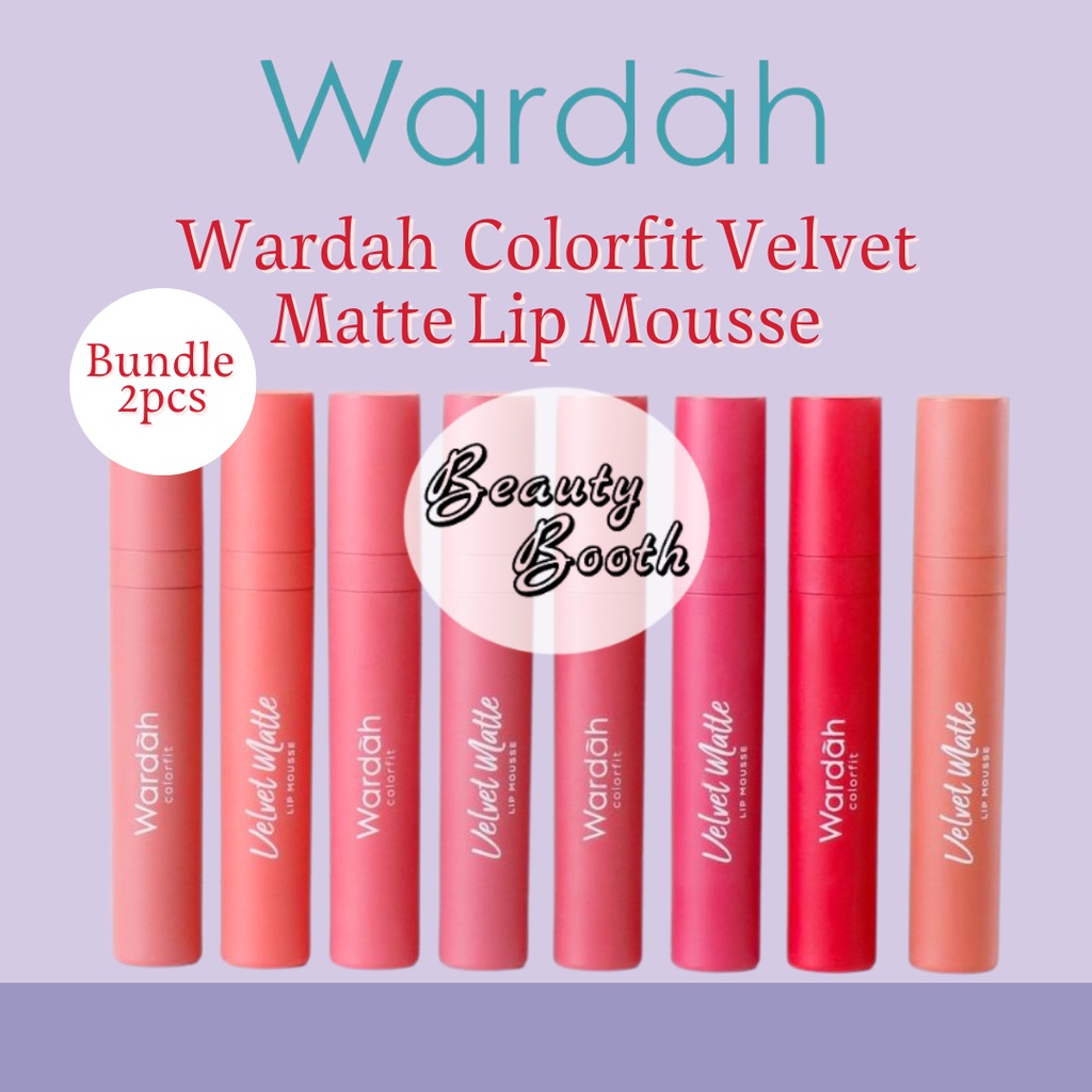 Bundle 2pcs - WARDAH Colorfit Velvet Matte Lip Mousse