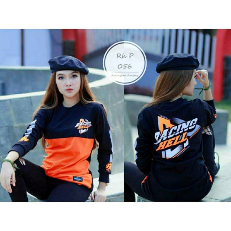 Kaos Racing hell lengan panjang terbaru/baju distro terlaris