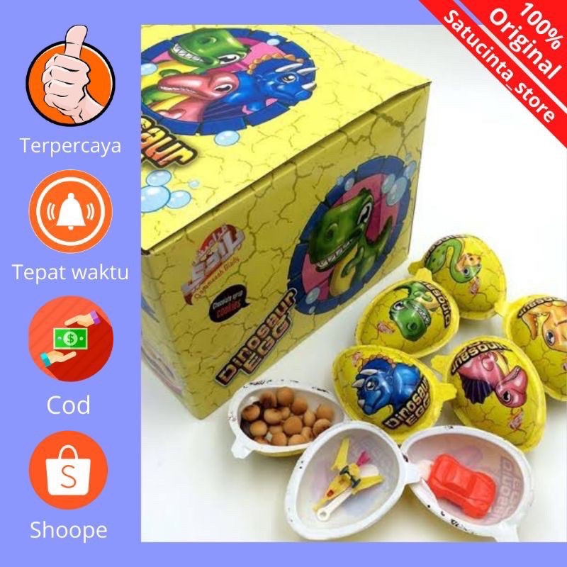 coklat mainan dinosaurus egg mirip kinderjoy