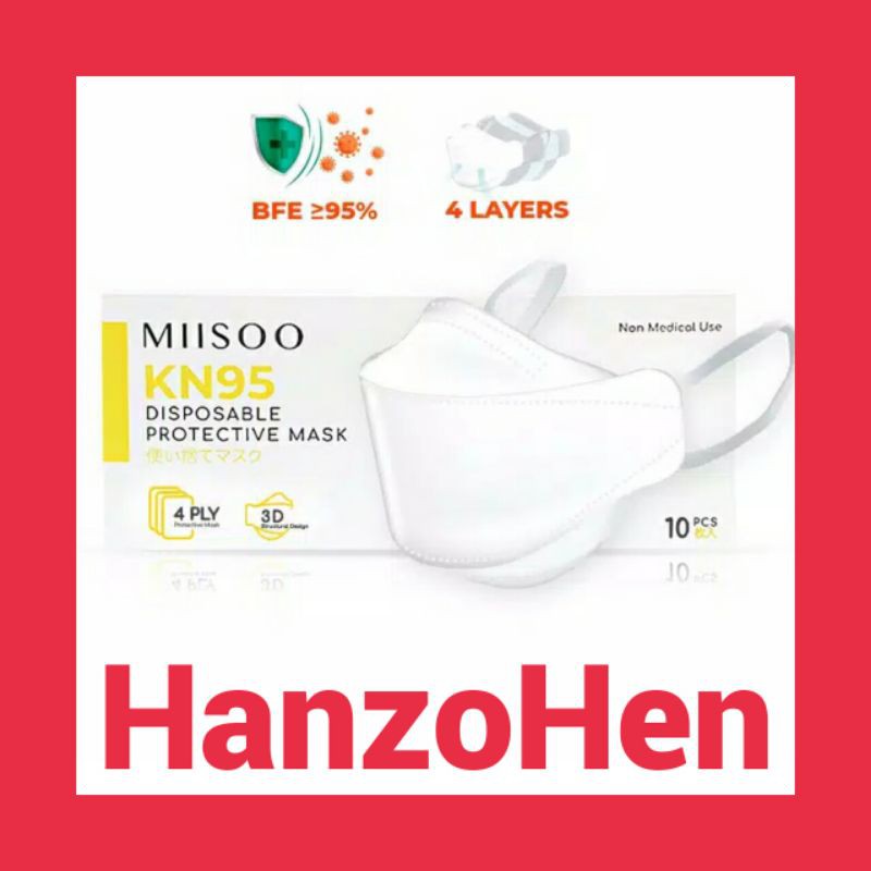 Masker Miisoo 4 Ply | Disposable Mask Miisoo 4 Ply | Masker Non Medis | Miisoo