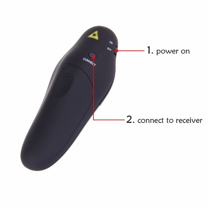 800331-S6 - High Quality USB Wireless Pointer Office Presenter with Remote Control Laser RF Pen