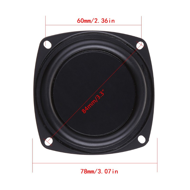 btsg 2PCS Woofer Radiator Bass Passive Speaker 3&quot; Low Frequency Loudspeaker Diaphragm Vibration Plate DIY