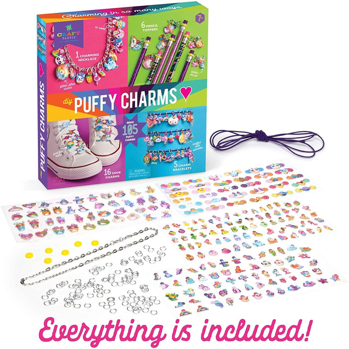

Craft-tastic Puffy Sticker Charms Necklace, Bracelets, Pencil Toppers