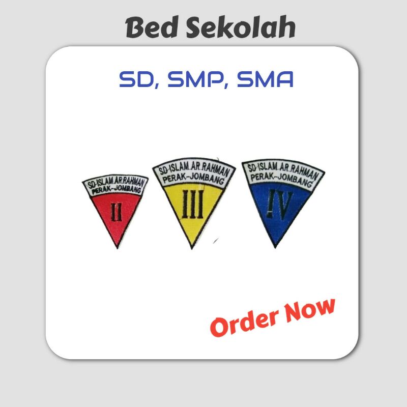 

Bed / Bed Sekolah/Bed lokasi/bed kelas/ nama dada bordir