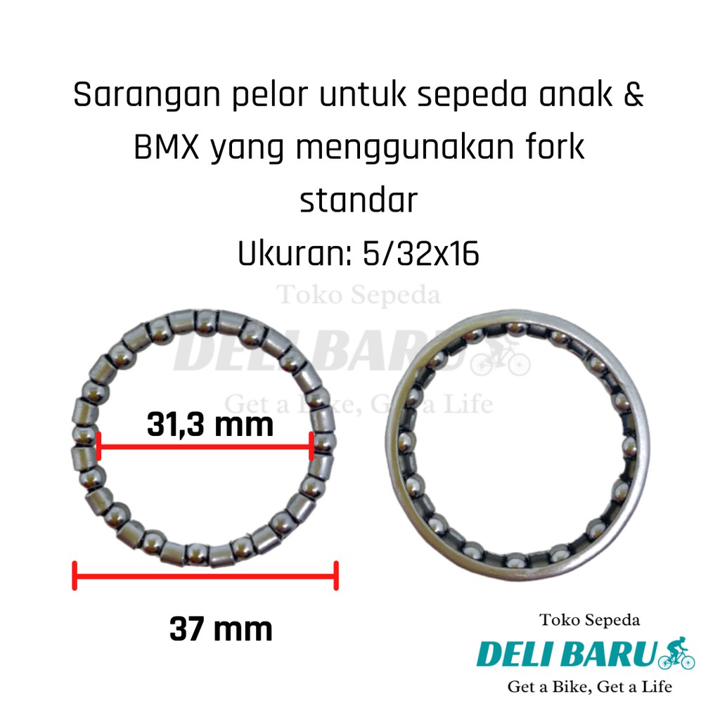 Sarangan pelor lahar kom fork standar sepeda anak BMX fixie