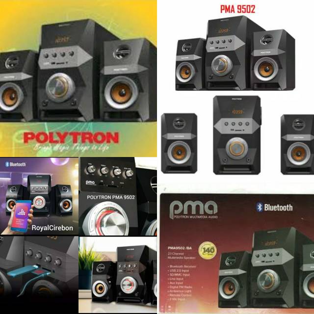 PMA 9502 Speaker Aktif Polytron hrs Via JNE new garansi utk wilayah cirebonkota hrs ekspedisi jne