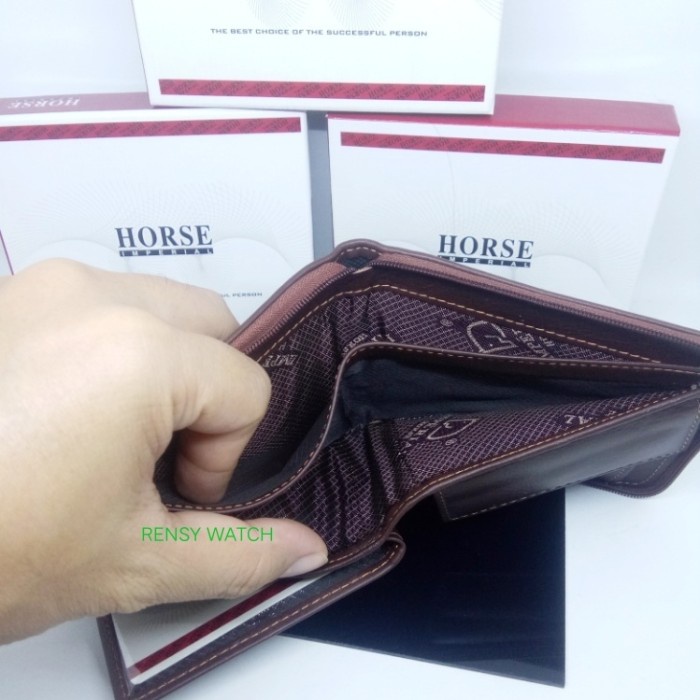 Dompet Pria Kulit Imperial Horse Original New - Hitam Combinasi