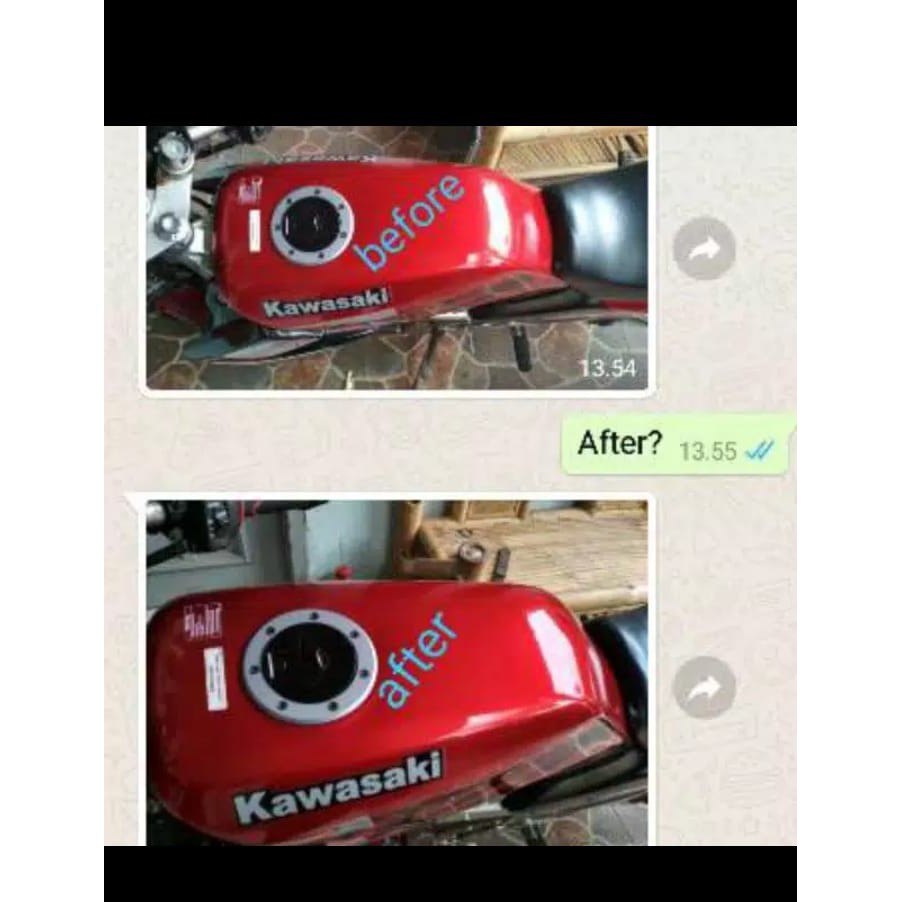 Pengkilap motor / pengkilap motor kusam / pengkilap motor dop / glosy / 100% kinclong