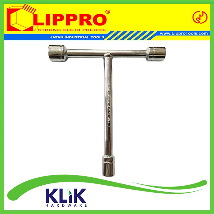 Lippro Kunci Shock Sock Sok T 3 Way Pilih ukuran 8 9 10 11 12 13 14 mm