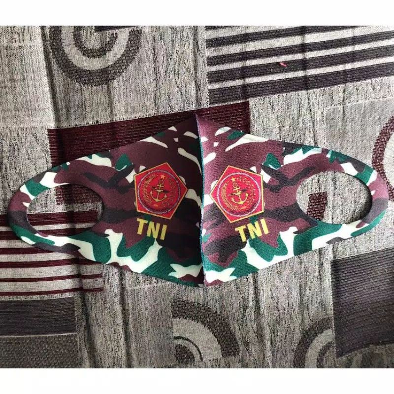 Masker Polri Masker Scuba Motif Polisi Militer Kopasus Polri Brimob TNI Mabes Polri