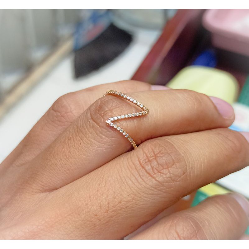 Cincin sepiral emas asli kadar emas 300%