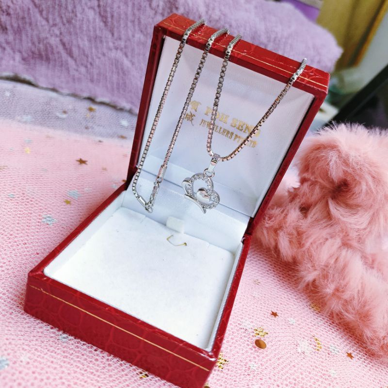 Kalung Set Liontin Wanita Titanium Anti Karat Lapis Emas Jewelry442B/S