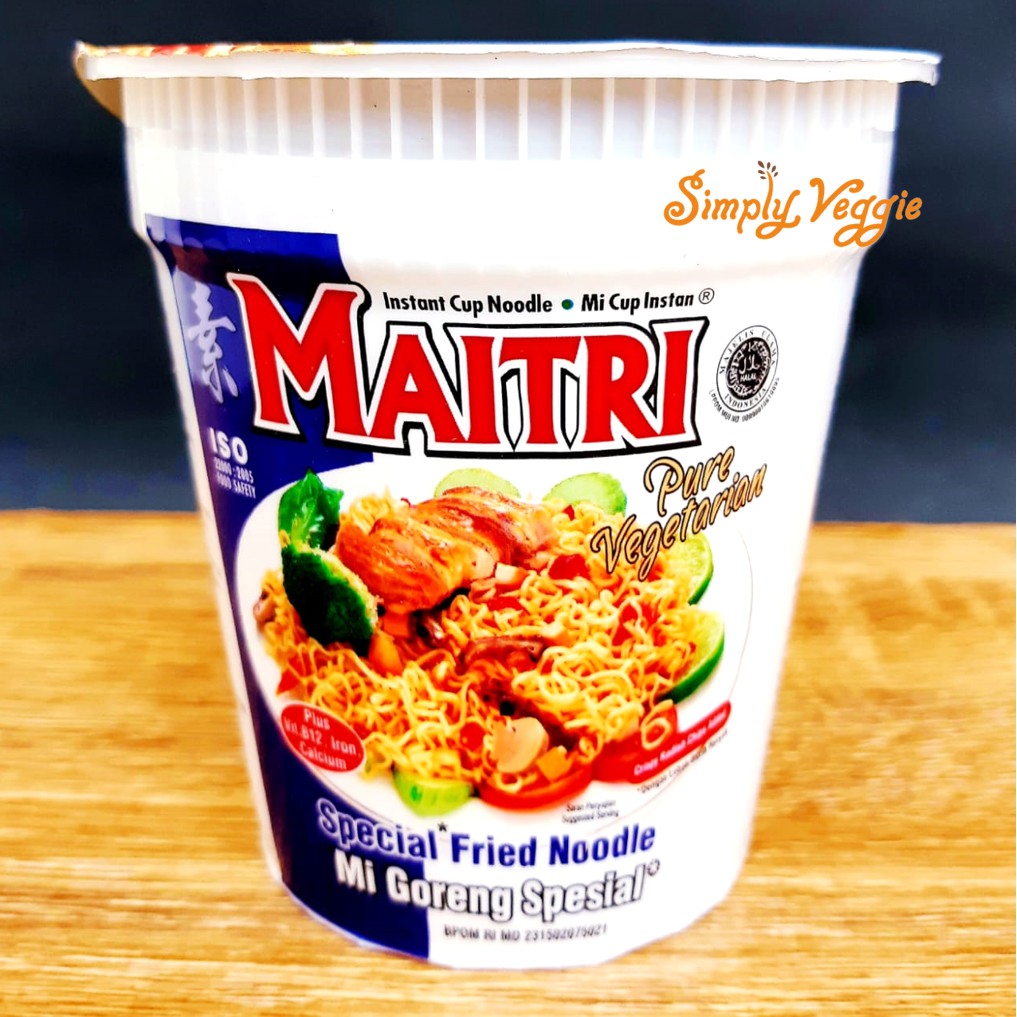 Maitri Mie Cup Instant Vegetarian Rasa Goreng / Mie Maitri Cup Goreng