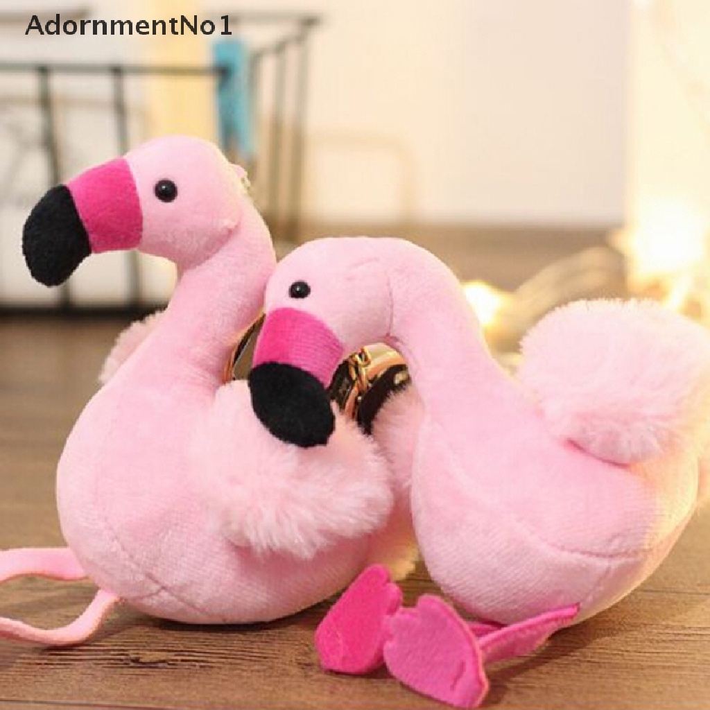 (AdornmentNo1) Gantungan Kunci Bentuk Flamingo Bahan Plush