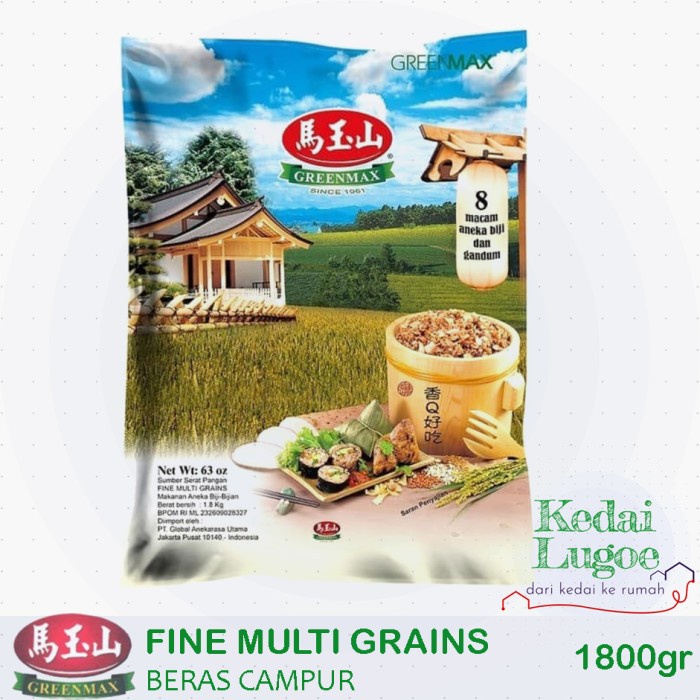 

Beras Mix 8 Aneka Biji-bijian dan Gandum - Greenmax Fine Multi Grains