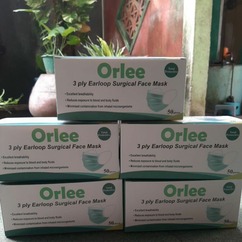 Orlee Surgical Face Mask, Masker ORLEE HIJAU