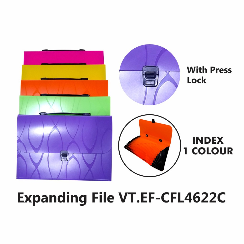 

V-TEC EXPANDING FILE TYPE VT EF-CFL-4622C (HANDLE)