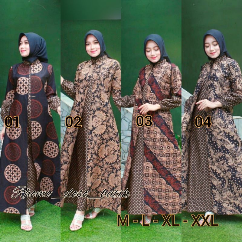 GAMIS BATIK MANGGAR, PADI,SEKAR,CANTIK,KUBIS,KIPAS,DAUN,KUPU,NADINE