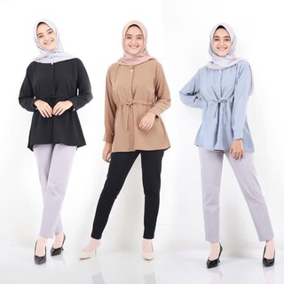 Blouse Atasan Muslim Blus Wanita  Baju  Blouse Muslim Murah 