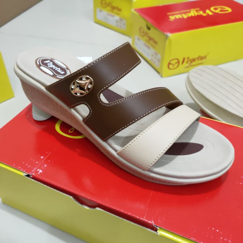 sandal wedges wanita Vegetus terbaru sol tpr karet ringan Trendy elegant keren murah