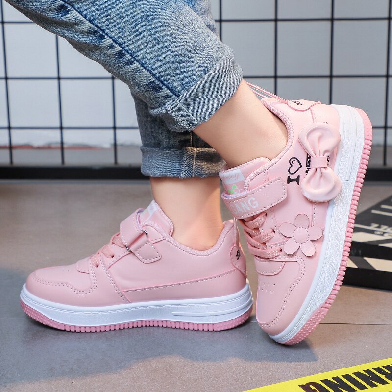 Sepatu Anak Perempuan - Sneaker ASTER MOTIF PINKY LOVE 039 Shoes -  Sepatu Sport Anak Casual Import