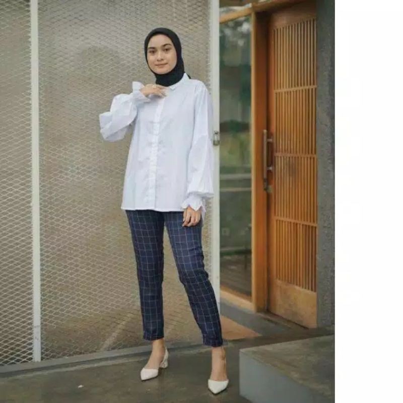 TERBARU BAGGY PANTS KOTAK ORI ~ baggy pants kotak wanita