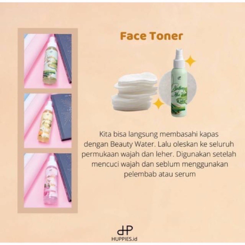 [AGEN RESMI] BPOM HUPPIES BEAUTY WATER / FACE MIST HUPPIES / ROSE WATER / LEMON WATER / ALOE WATER