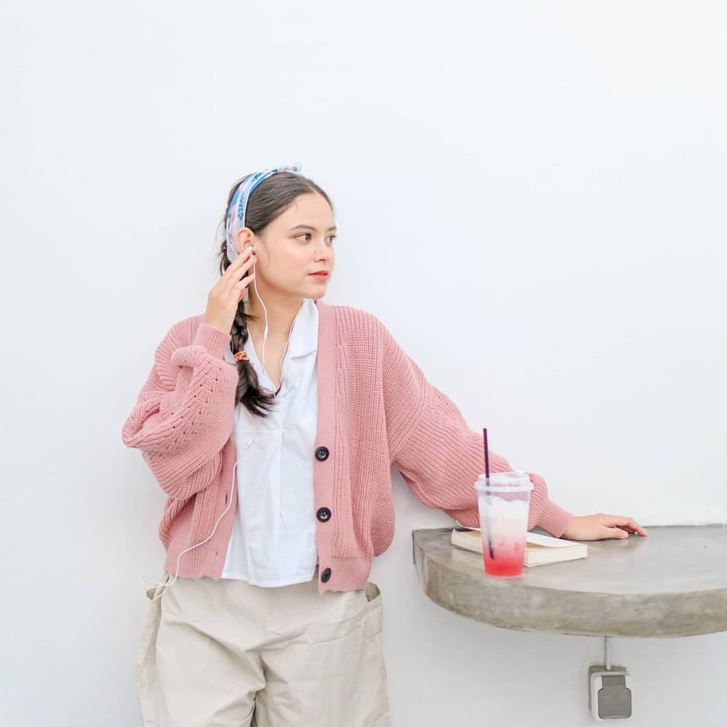 Cardigan Rajut Wanita Kancing Tebal Premium Aurel KNIT