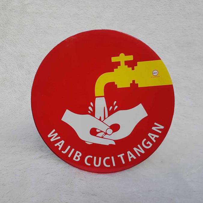 

Stiker Wajib Cuci Tangan - Bulat TERLENGKAP