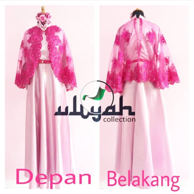Kebaya muslim kelelawar+headpiece hijab