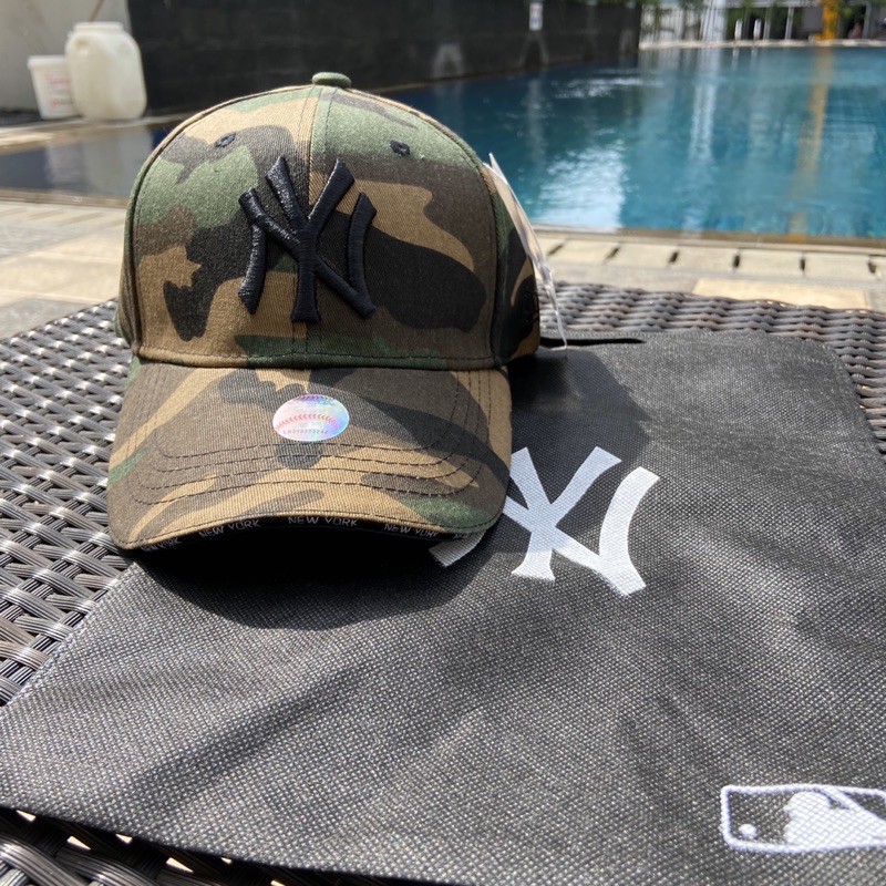 Topi Ny Newyork Cap Camo Minifont