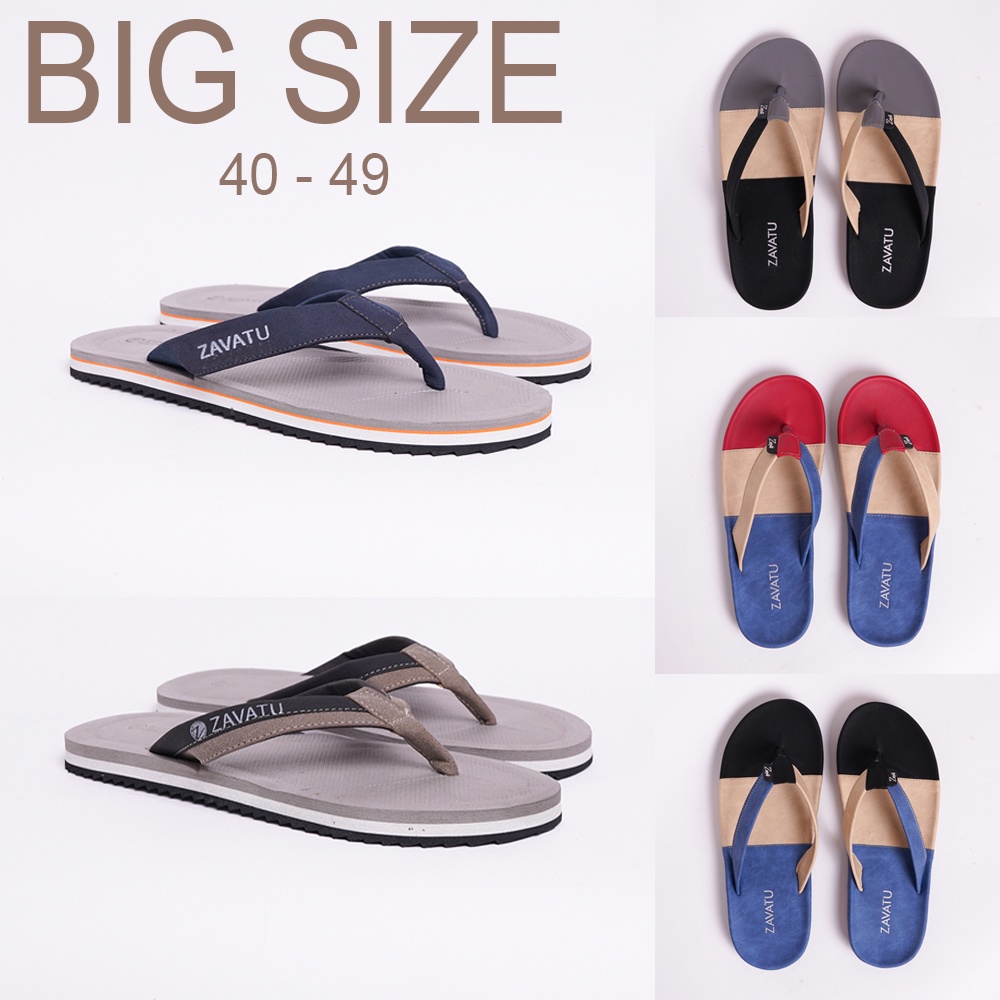 Koleksi Flip Flop Big Size 44-49 Sandal jepit Pria Ukuran besar-jumbo