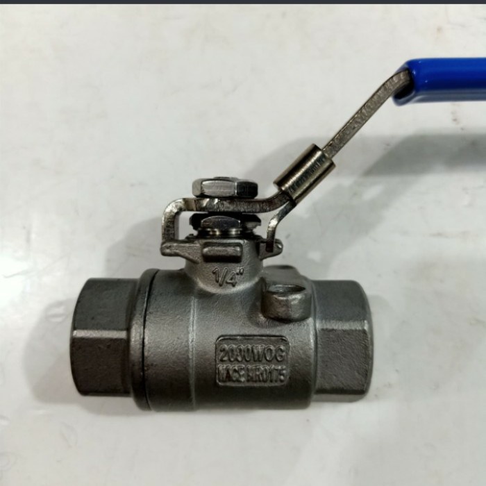 Ball Valve SS316 2000PSI 1/4" NPT ALCO Lockable Handle