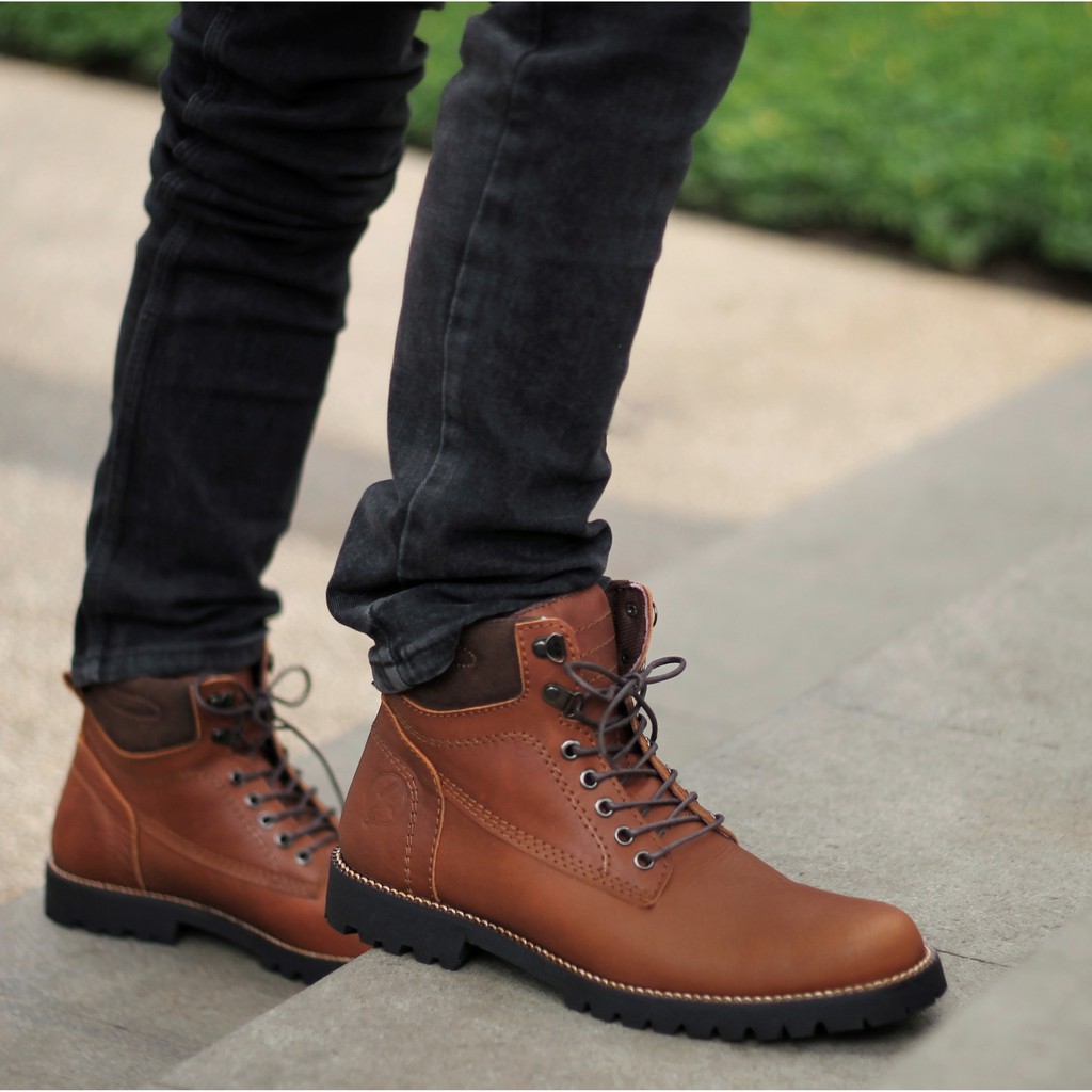 PENTATONIC LIGHT |FORIND x Reyl| Sepatu Kulit Asli Safety Boot Vintage Klasik Besi Original Footwear