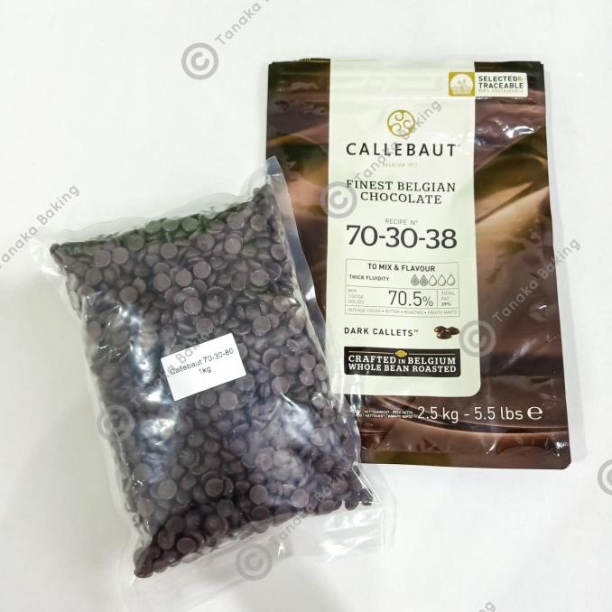

REPACK Callebaut Extra Bitter Chocolate Callet 70-30-38 70,5% 1 kg ---NEW---