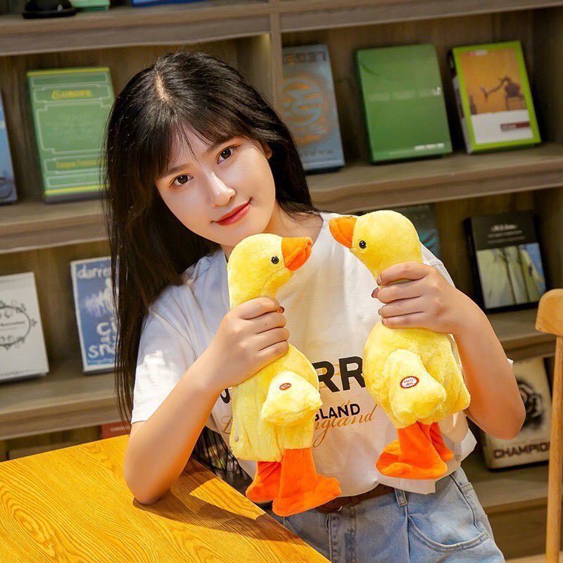 COD Mainan Anak Boneka FUNNY DUCK Bebek Bisa Berbicara dan Musik Bebek Dancing Duck Bebek Goyang Mai