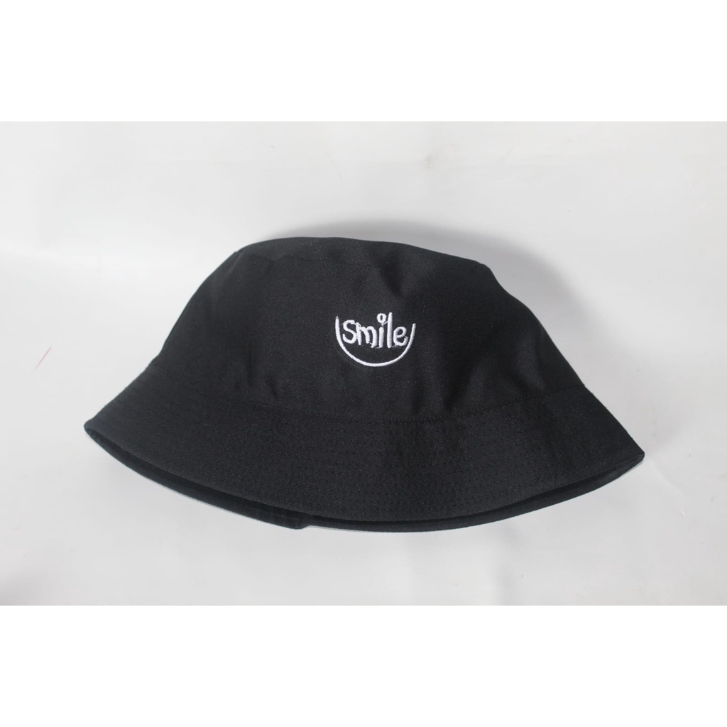 Topi Bucket Termurah motif SMILE topi pria wanita kekkinian Aksesoris unisex.