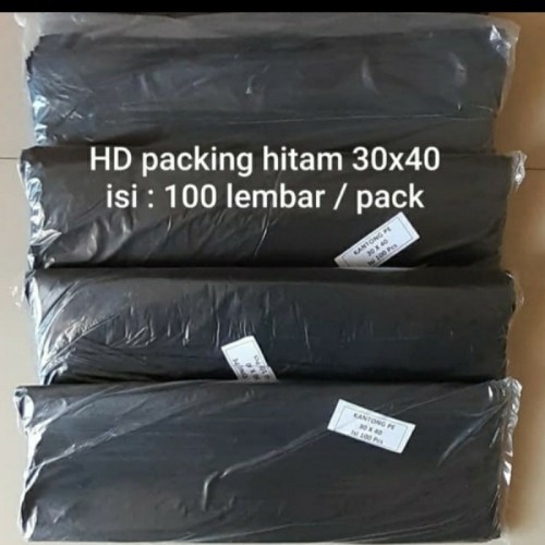 Hd packing 30x40 plastik sampah,kantong sampah hitam 30x40