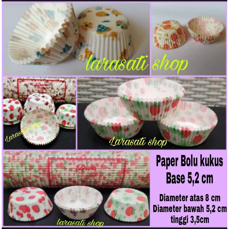 Paper Cup Besar/Case Cake/Alas Kertas Bolu Kukus 12,5
