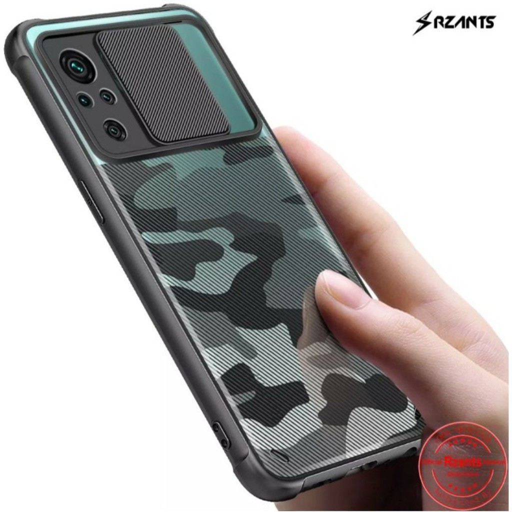 RZANTS CAMO Camera Slide Xiaomi redmi note 10 Pro Note 10 10S Case Cover