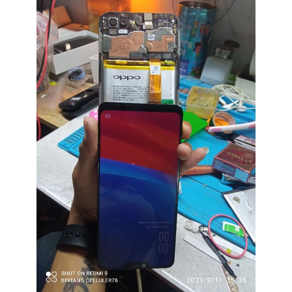 Lcd Oppo A3s ORI copotan gawan pabrik