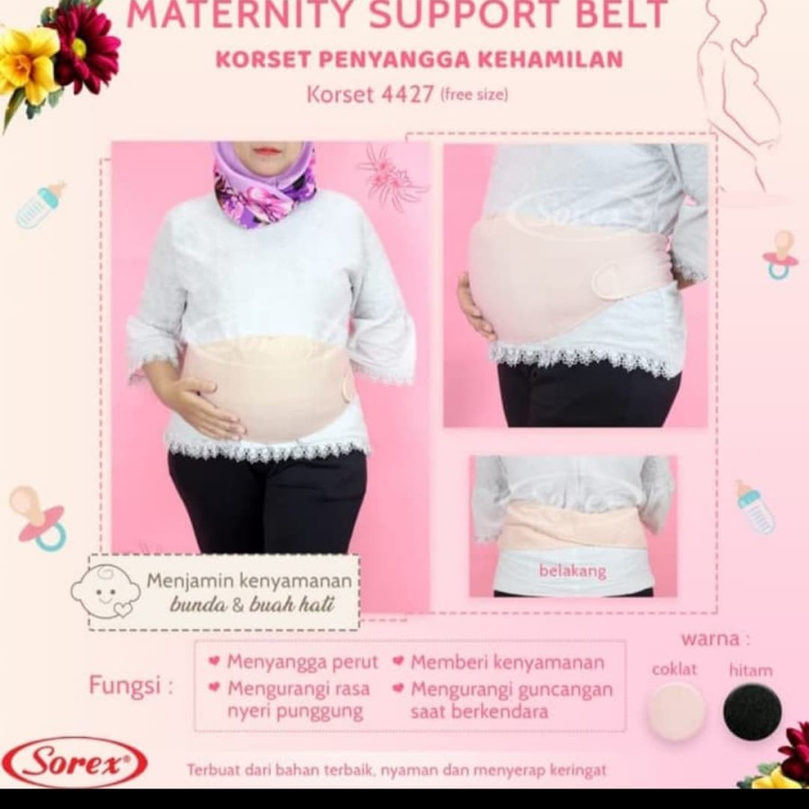 korset corset penyangga kehamilan sorex 4427 maternity belt