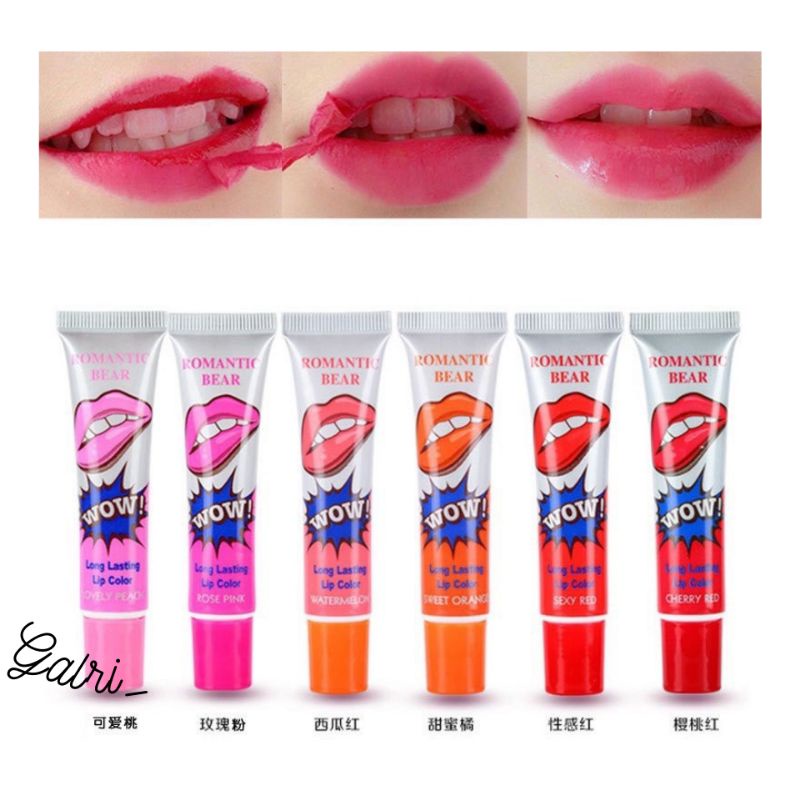 TATO BIBIR TAHAN LAMA HALAL ORI ROMANTIC BEAR LIP TATTO