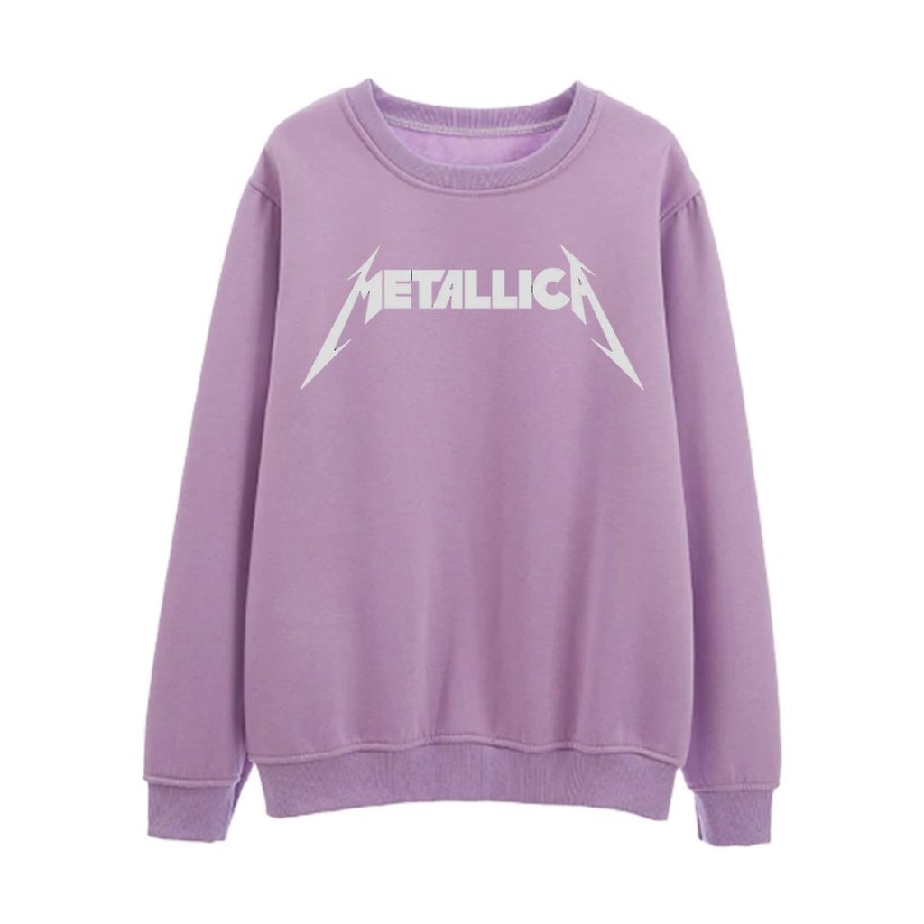 NEW TEXT METALICA SWEATER UNISEX - ATASAN KEREN TEBAL PREMIUM