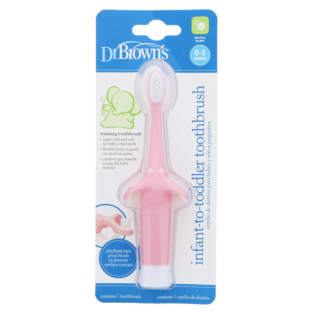 Dr. Brown's Infant To Toddler Toothbrush (Ready Pilihan Warna)