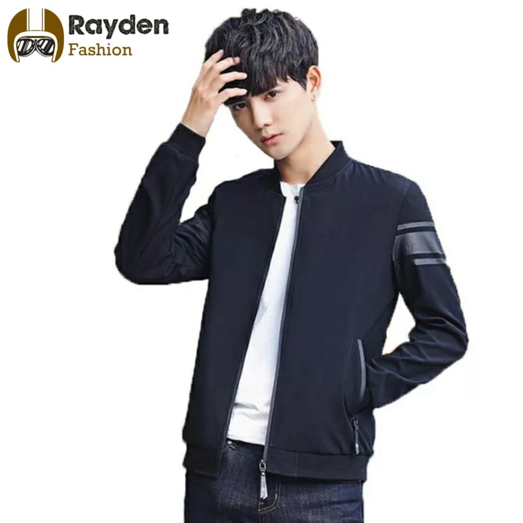 JAKET BOMBER ARMY KOREAN STYLE PRIA JAKET TASLAN WATERPROOP PRIA