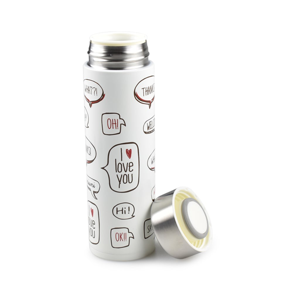 Botol Termos Keren Appetite Dialogue 300 Ml warna Ivory