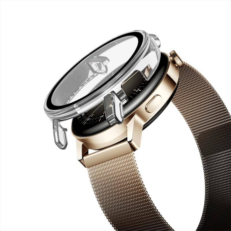 Casing Huawei Watch GT3 GT2 Pro 42 46 MM GT2E Watch3 Pro 46 48mm Honor Magic2 46mm Bahan TPU + Tempered Glass