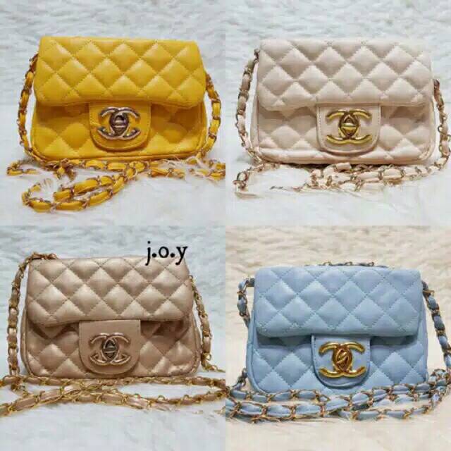 Fashion chanel baby classic mini tas selempang wanita murah