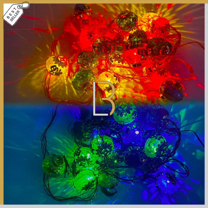 Helnan_Store Lampu Lampion Imlek Fu Merah Kedip